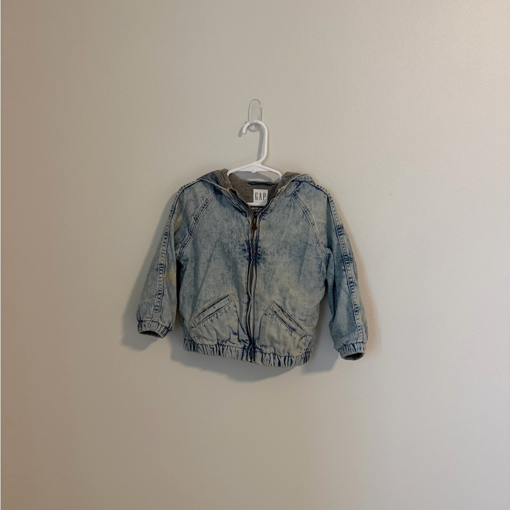 GAP Kids Light Blue Jean Jacket, Sweater Lined